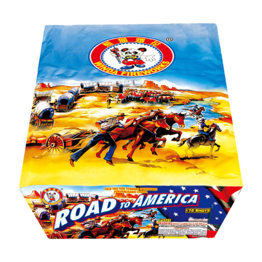 Road to America 500g Cake Fireworks Rocketfireworks