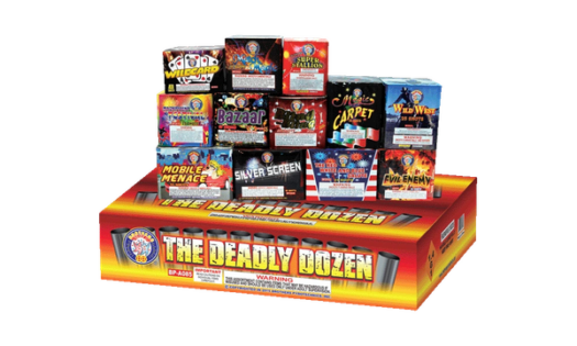 Deadly Dozen 200g Cake Firework Case Price Rocketfireworks