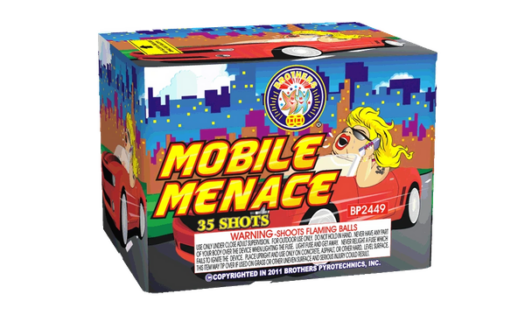 Mobile Menace 200g Cake Firework Rocketfireworks