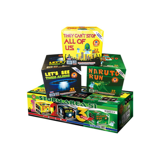 Storm Area 51 500g Cake Firework Rocketfireworks