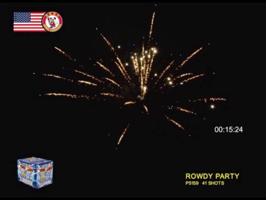 Rowdy Party 350 gram fireworks Rocketfireworks