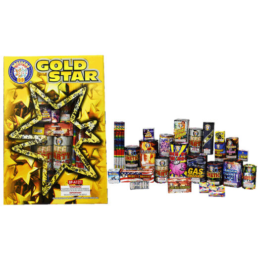 BPA121 Gold Star Assortment Fireworks Rocketfireworks