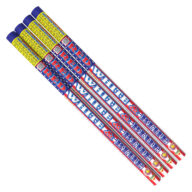 B6016 10 Ball Red White Blue Crackling Candle Rocketfireworks