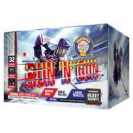 BP2884 Run N Gun 25 shots Fireworks Rocketfireworks