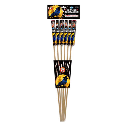 Howling Commandos Stick Rockets Fireworks - Rocket Fireworks