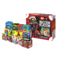 RA200268 Raccoon Platoon 2025 New 200G Cake Assortment 268 Shots Rocketfireworks
